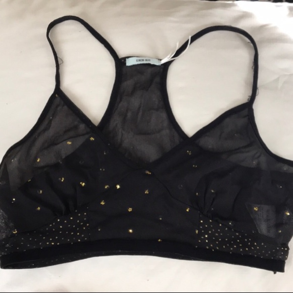 Kimchi Blue black sparky bra